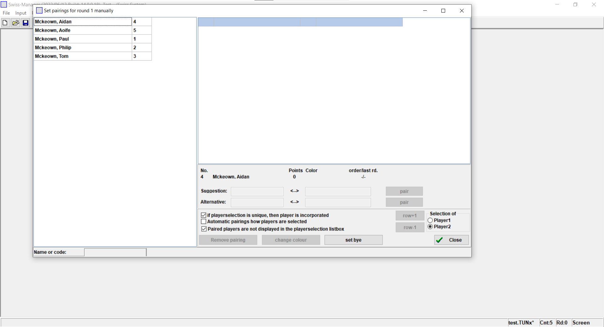 Typing in significant characters in search box - selection of first in list works.png